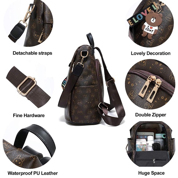 Nwt Womens Waterproof Shoulder/Backpack Bag - Picture 5 of 5